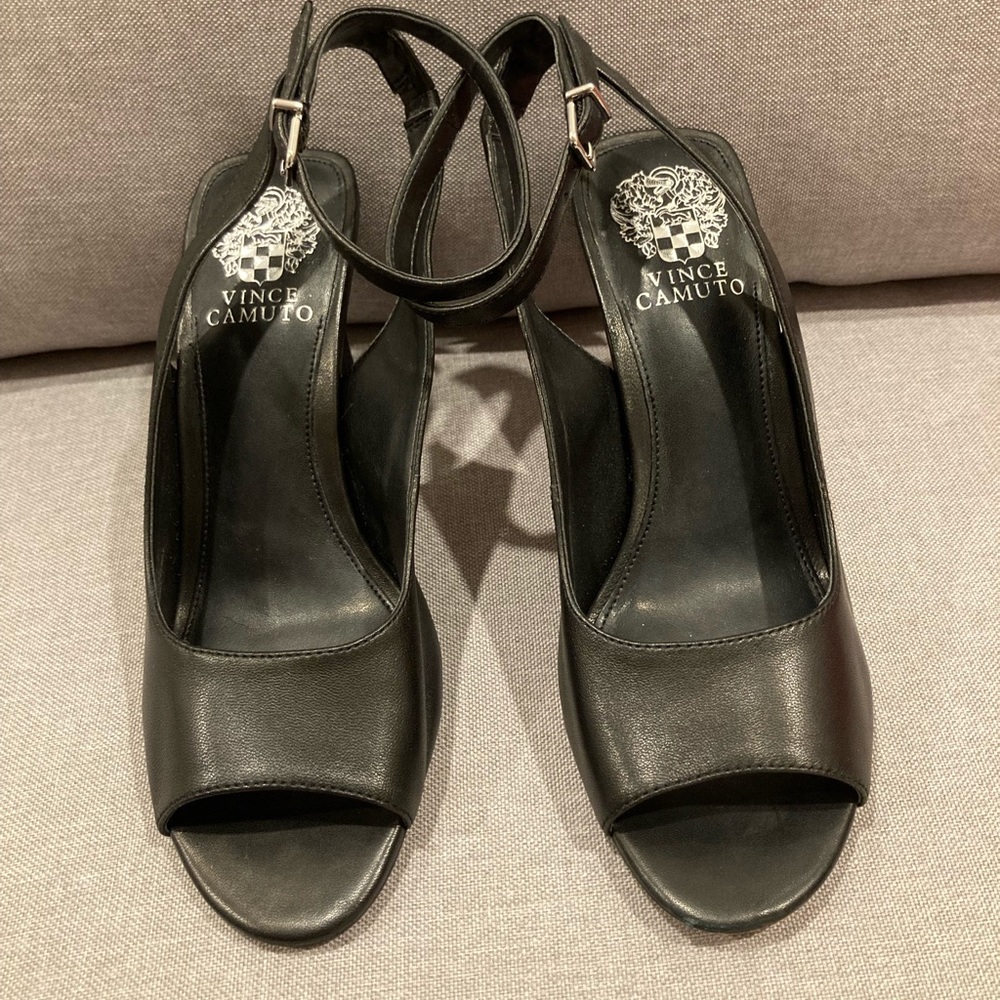 Vince Camuto open toe & slender ankle strap